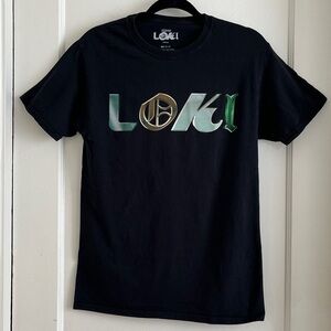 Loki Size Small 100% Cotton Marvel Black Tee T-Shirt Top